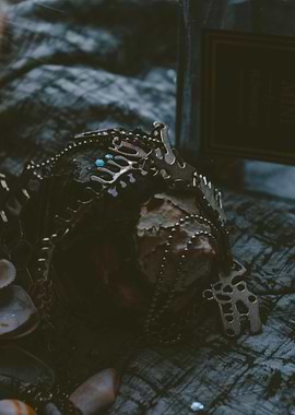 Dark Still Life with Jewelry