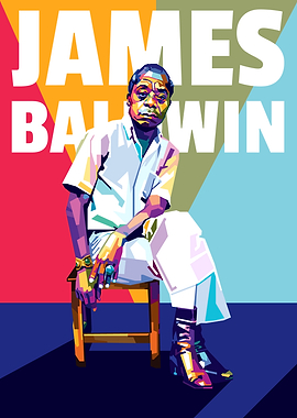 James Baldwin Pop Art Portrait
