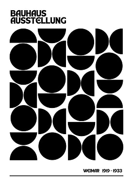 Bauhaus Ausstellung Weimar 1919-1933 Poster
