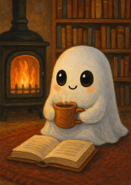 Cozy Ghost Reading