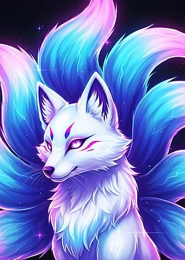 Nine-tailed Fox Digital Art