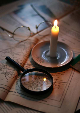 Candlelit Map Exploration