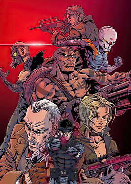 Metal Gear Solid Comic Art