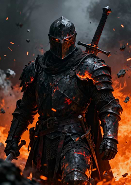 Knight in Dark Armor