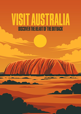 Visit Australia: Outback Travel Poster