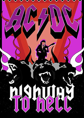 AC/DC Band Poster Art