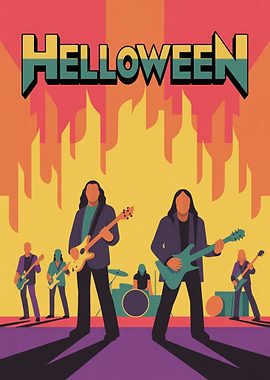 Helloween Band Poster Art