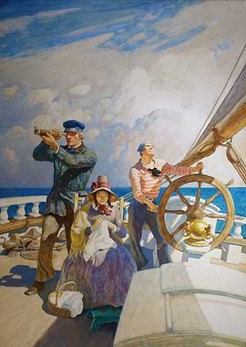 Sailboat Crew Painting