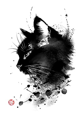Traditional Ink Cat