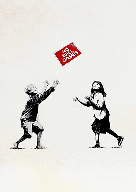 Banksy No Ball Games Street Art