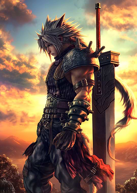 Cloud Strife with Buster Sword