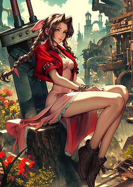 Aerith Gainsborough in Midgar