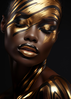 Golden Beauty Portrait