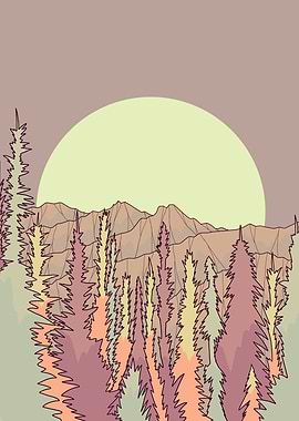 Mountain trees