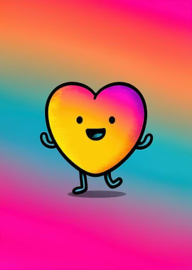Colorful Kawaii Heart