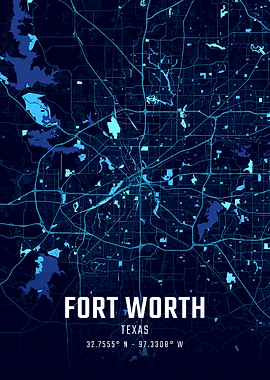 Fort Worth Midnight City Map