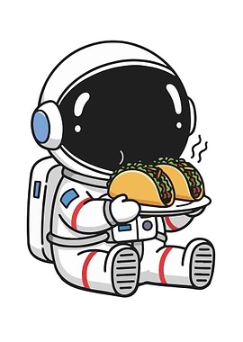 Astronaut with Tacos