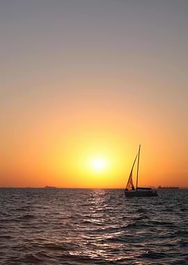Sailboat at Sunset