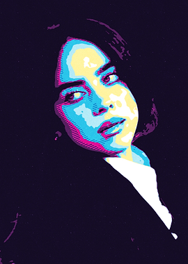 Billie Eilish Pop Art Portrait