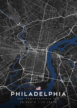 Philadelphia Pennsylvania City Map