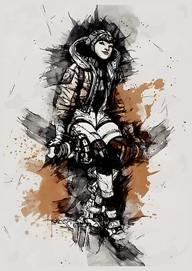 Wattson Apex Legends Watercolor Art