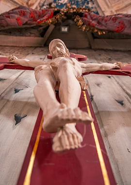 Crucifixion Sculpture Close-Up