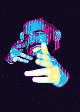 Drake Pop Art Portrait