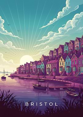 Bristol Cityscape at Sunrise