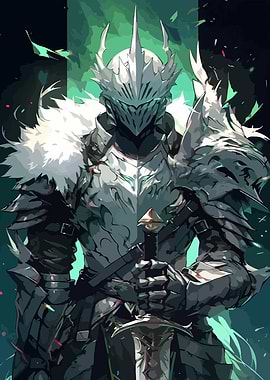 Armored Knight with Sword Illustration