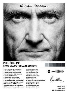 Phil Collins - Face Value Album Cover
