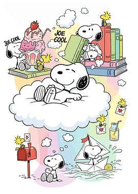 Snoopy and Woodstock Dream Collage