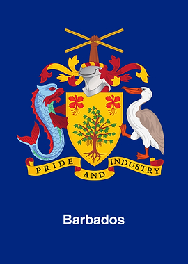 Barbados Coat of Arms Illustration