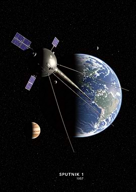 Sputnik 1 in Space