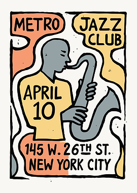 Metro Jazz Club April 10th Poster