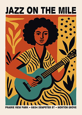 Jazz on the Mile Poster