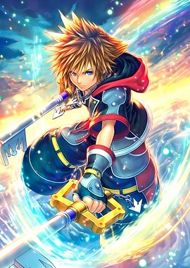 Sora from Kingdom Hearts artwork