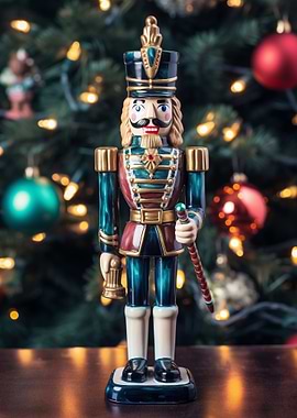 Festive Nutcracker Decoration