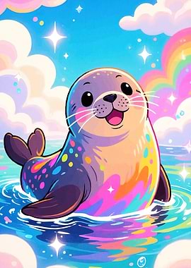 Rainbow Seal Water