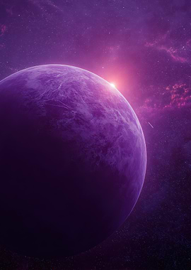 Purple Planet Sunrise