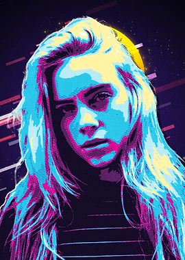 Billie Eilish Pop Art Portrait