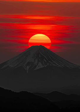 Mount Fuji Sunset