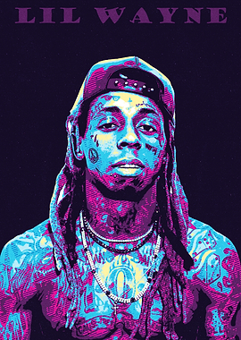 Lil Wayne Portrait Pop Art