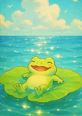 Happy Frog Lily Pad