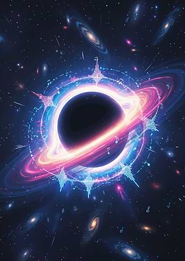 Black Hole Music in Space