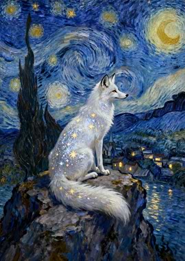 Starry Night Fox