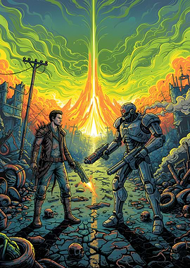 Post-Apocalyptic Showdown: Man vs. Robot