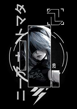 2B Nier Automata Digital Art