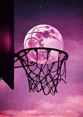 Basketball Moon Hoop