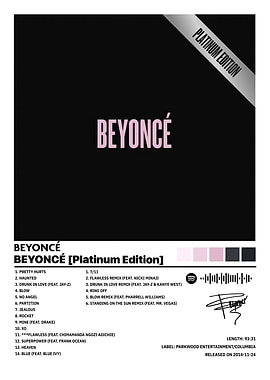 Beyoncé Platinum Edition Album Cover