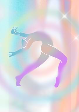 Abstract Figure in Pastel Hues